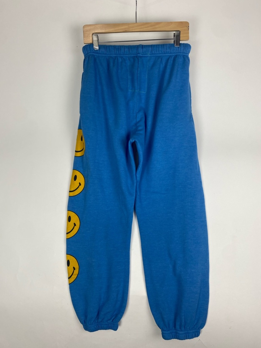 Aviator Nation Womens Size Medium Smiley Happy Face Sweatpants Blue - Picture 4 of 10